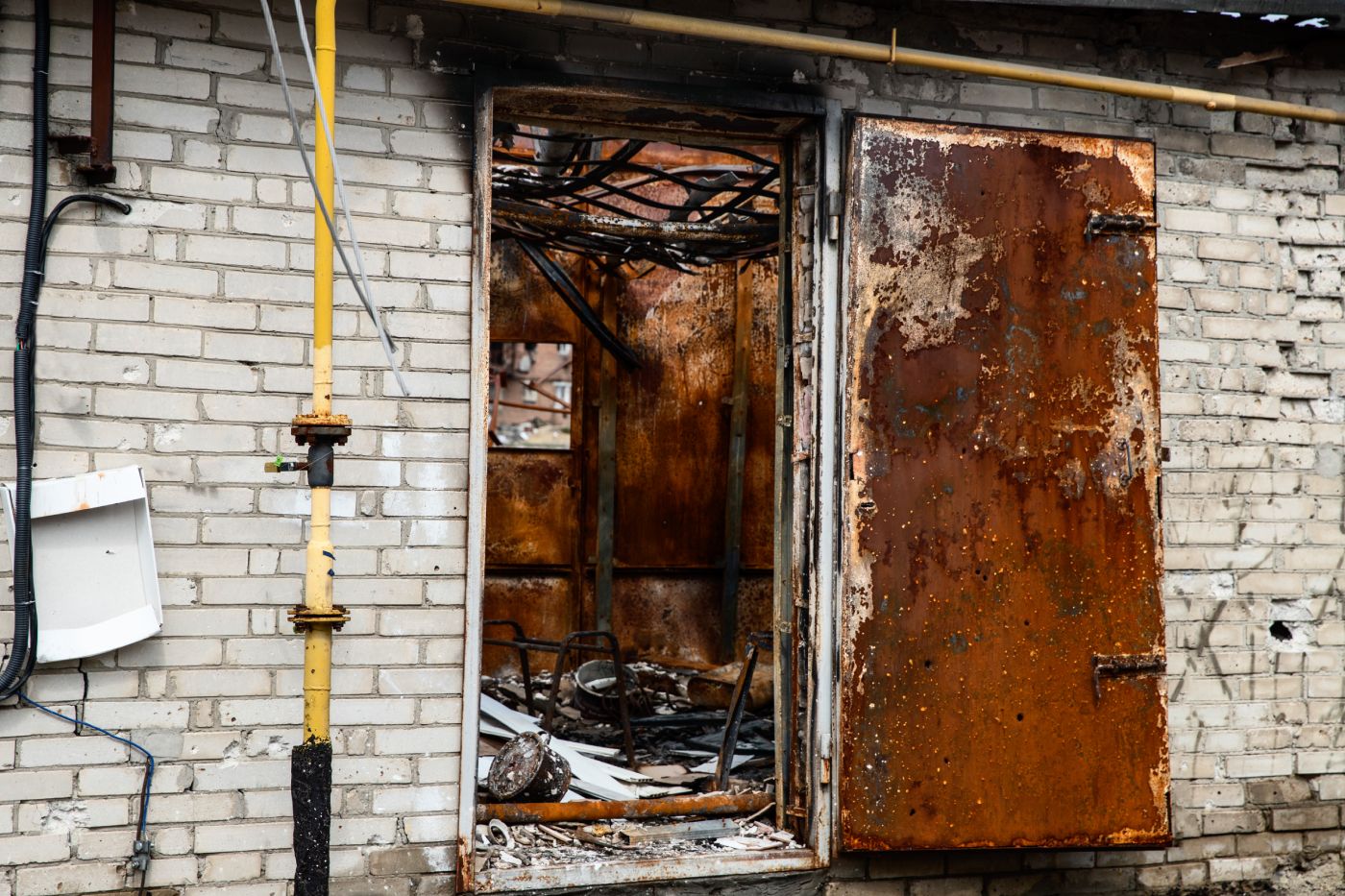 smoke damage inside Houston home